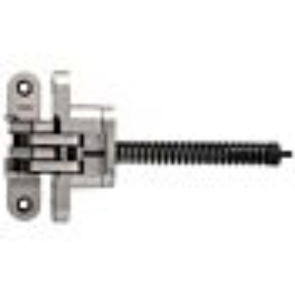 218ICUS15 1.12 x 4.62 in. Heavy Duty Invisible Spring Hinge for 1.75 in. Doors - Satin Nickel Finish