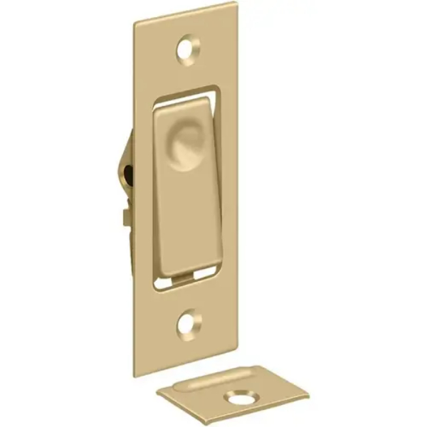 PDB42U4 3 in. Pocket Door Jamb Bolt - Satin Brass