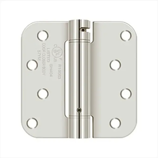 DSH4R514 4 x 4 x 0.62 in. Spring Hinge - Polished Nickel