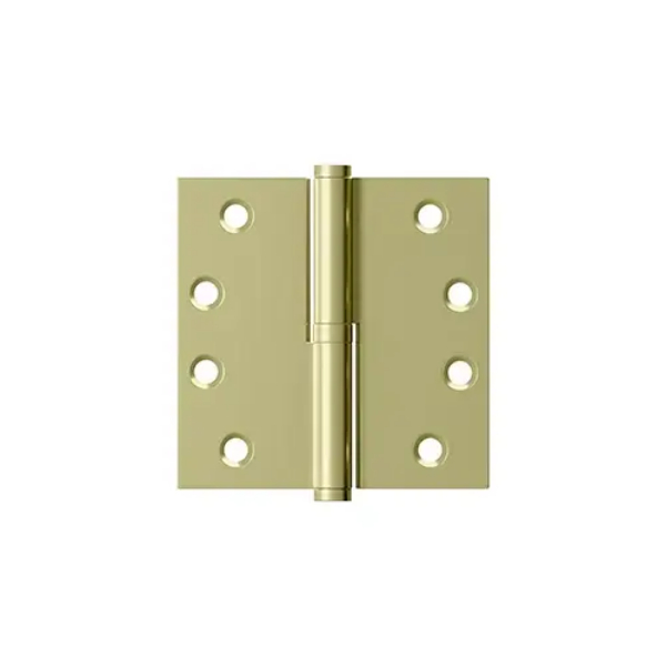 DSBLO43UNLRH 4 x 4 in. Right Hand Square Lift-Off Hinge -Unlacquered Brass Finish