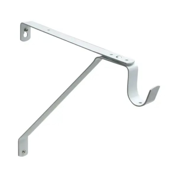 DD0632WC Heavy Duty Adjustable Shelf & Rod Support Bracket - White Finish