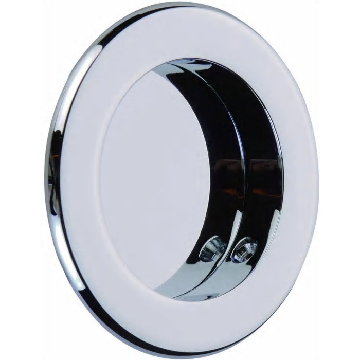 2211US26 Round Flush Pull - Bright Chrome Finish