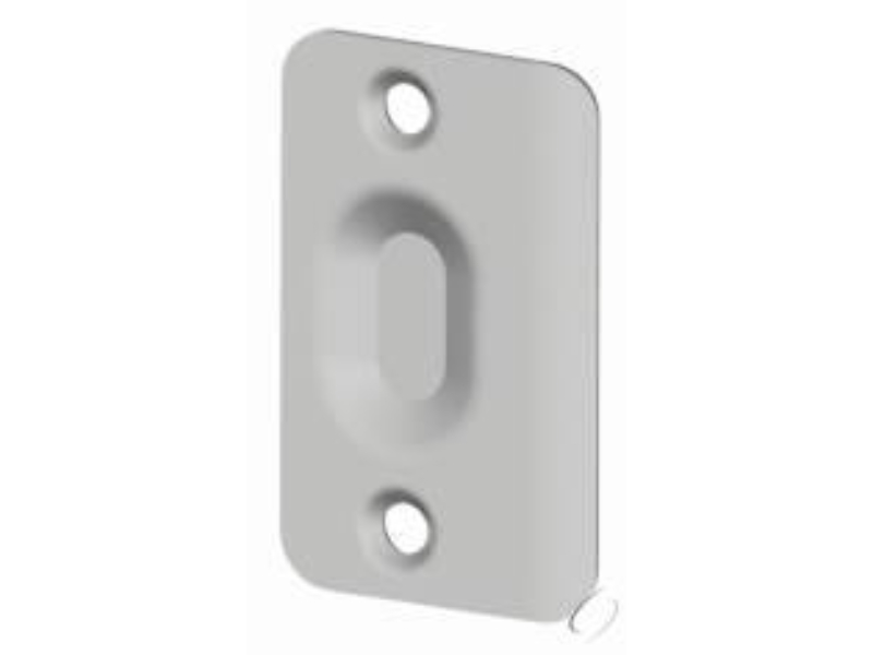 144815 Full Lip Strike Plate for Ball Catch - Satin Nickel