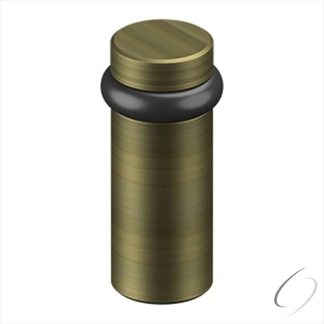 Round Universal Floor Bumper - Antique Brass - 3 in. - Solid Brass