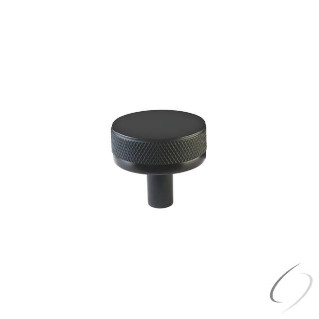 86655.CCKUS19.KNKUS19 1.25 in. Conical Stem Knurled Select Cabinet Knob - Flat Black