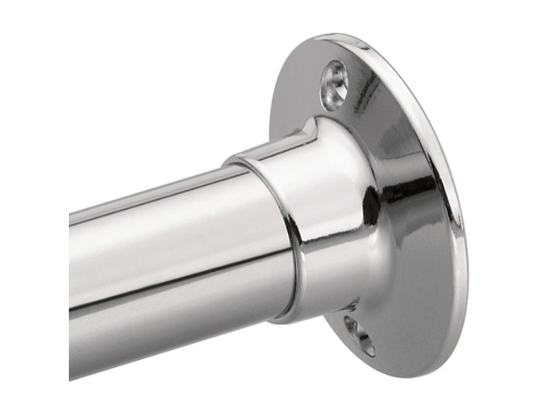 635 5 ft. Exposed Shower Rod - Bright Chrome