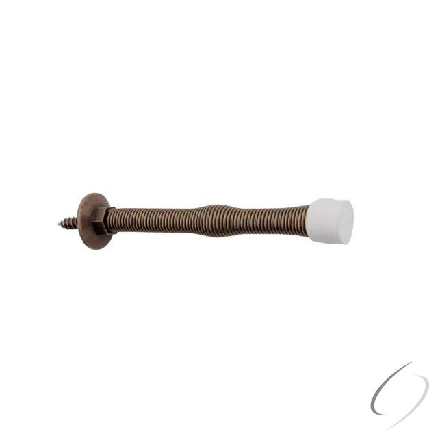 DD0230AB 3 in. Spring Door Stop - Antique Brass