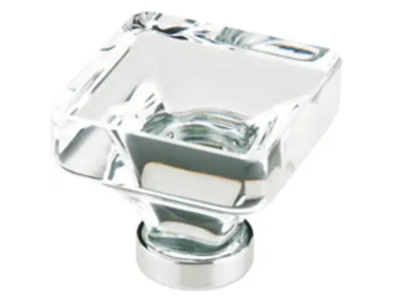 86404US4 1.75 in. Square Cabinet Knob - Satin Brass
