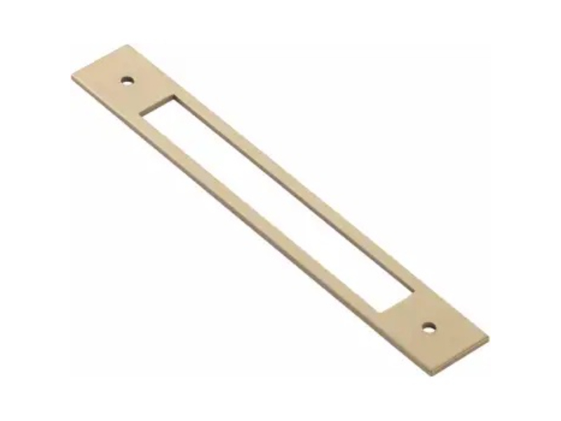 86924US4 6 in. Center to Center Modern Backplate for Cabinet Pull - Satin Brass