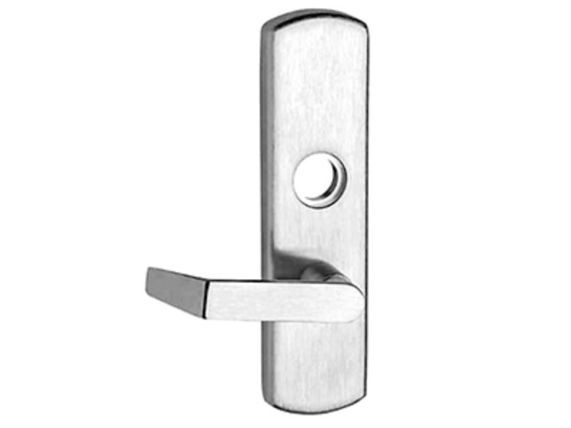 M996LM26DLHR Left Hand Reverse 06 Lever Motor Driven Electric Unlocking Trim for 98-99 Mortise - Satin Chrome