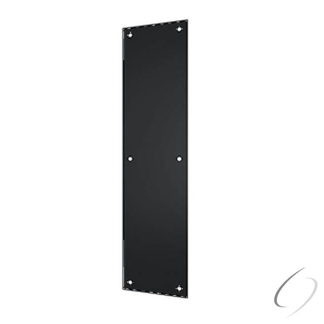 PP4016U19 S, 4 x 16 in. Stainless Steel Push Plate - Black