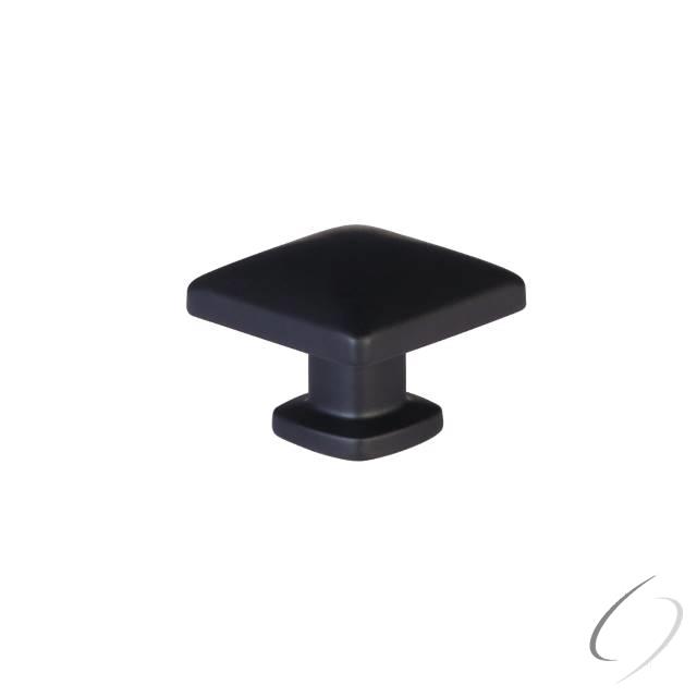 86643US19 1.25 in. Lawson Square Cabinet Knob - Flat Black