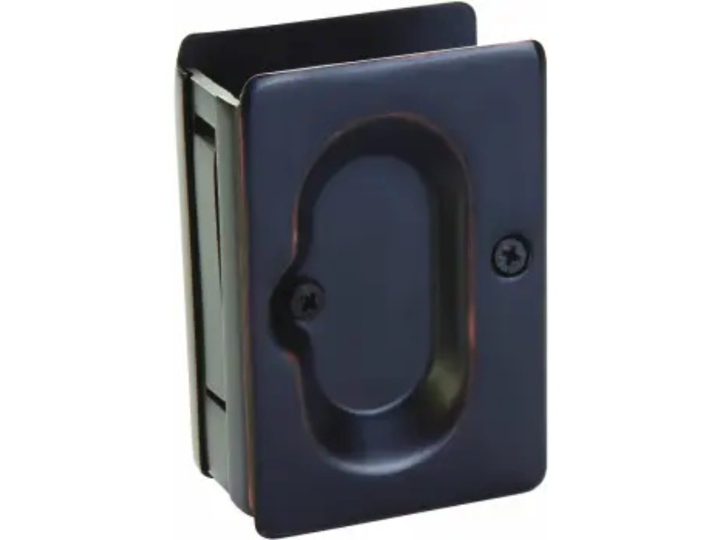 2102US3 Private Pocket Door Lock - Polished Brass Lifetime