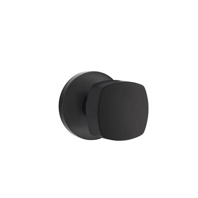 5109FRKUS19 2.37 in. Freestone Backset Passage Knob with Disk Rose for 1.25 to 2 in. Door - Flat Black