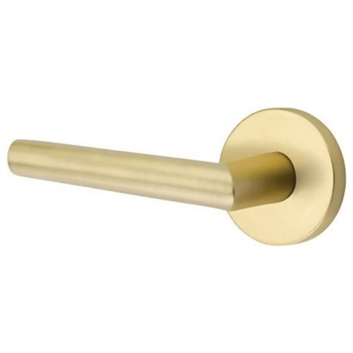 5109STUUS4LH 2.37 in. Stuttgart Lever Left Hand Backset Passage with Disk Rose for 1.25 to 2 in. Door - Satin Brass