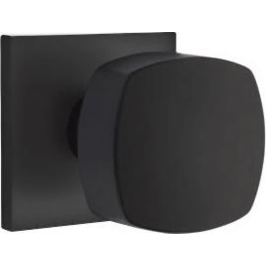 5210FRKUS19 2.37 in. Freestone Backset Privacy Knob with Square Rose for 1.25 to 2 in. Door - Flat Black