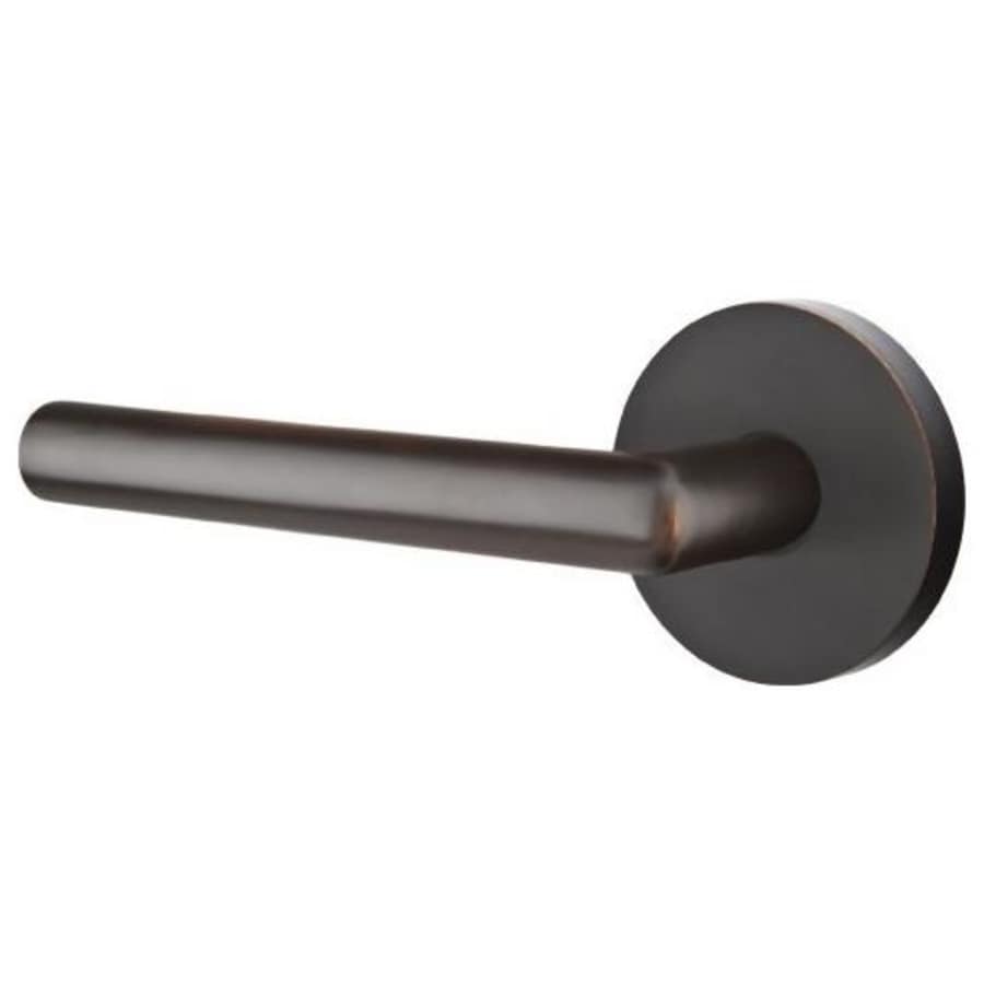 C5209STUUS10B 2.37 in. Stuttgart Backset Privacy Lever with Disk Rose & CF Mechanism for 1.37 to 1.75 in. Door - Oil Rubbed Bronze