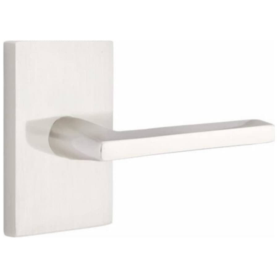 C5212HLOUS15 2.37 in. Helios Backset Privacy Lever with Modern Rectangular Rose & CF Mechanism for 1.37 to 1.75 in. Door - Satin Nickel