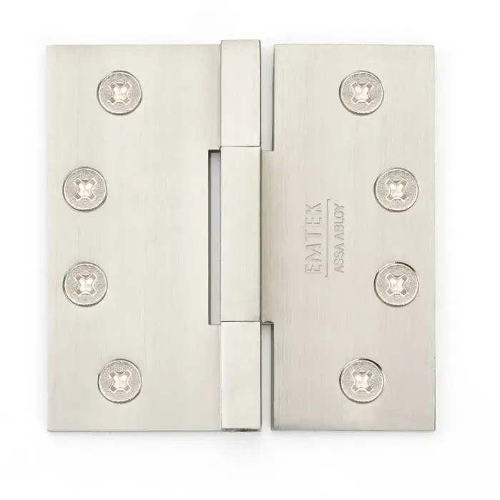 96314US15 4 x 4 in. Square Corner Barrel Heavy Duty Hinge - Satin Nickel Finish