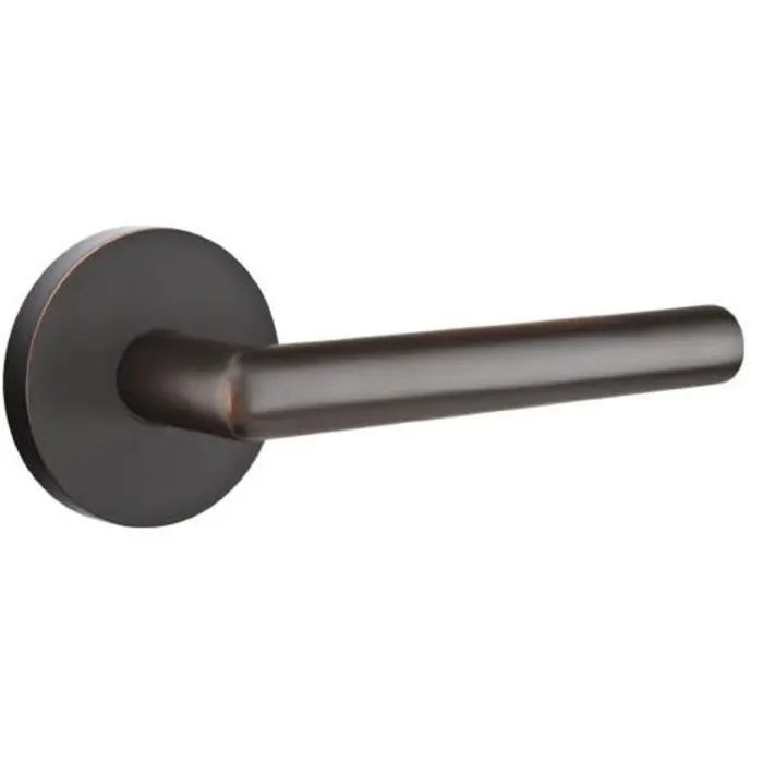 C5109STUUS10B 2.375 in. Stuttgart Backset Passage Lever with Disk Rose & CF Mechanism for 1.375 To 1.75 in. Door - Oil Rubbed Bronze Finish