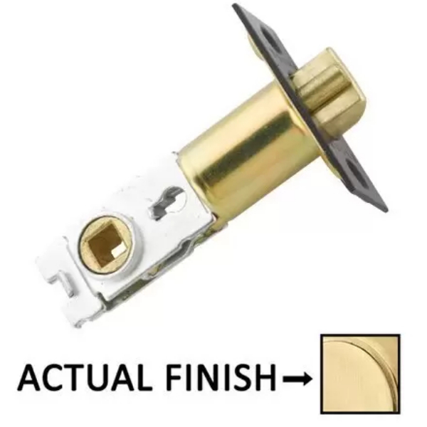 LC4-DLB2375-US4 2.375 in. Backset Square Corner Key In Dead Latch - Satin Brass Finish