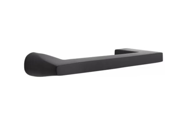 4818OCTUS19 2.375 & 2.75 in. Octagon Knob Backset Single Cylinder Davos Tubular Handle Set - Flat Black Finish