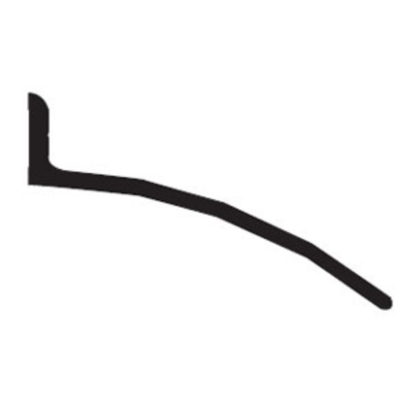 16A48 48 in. x 4 ft. Strip Clear Anodized Aluminum Finish Drip Cap