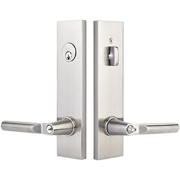 5312HLOUS19RH Helios Right Hand Modern Rectangular Two Point Single Cylinder Lock Lever - Flat Black Finish