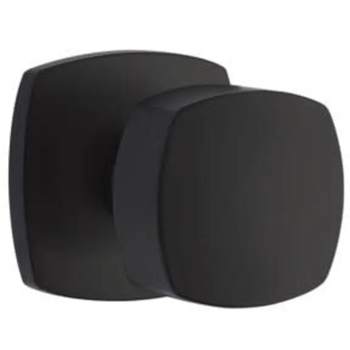 5326FRKUS19 2.375 in. Freestone Backset Privacy Knob with Urban Modern Rose for 1.25 To 2 in. Door - Flat Black Finish