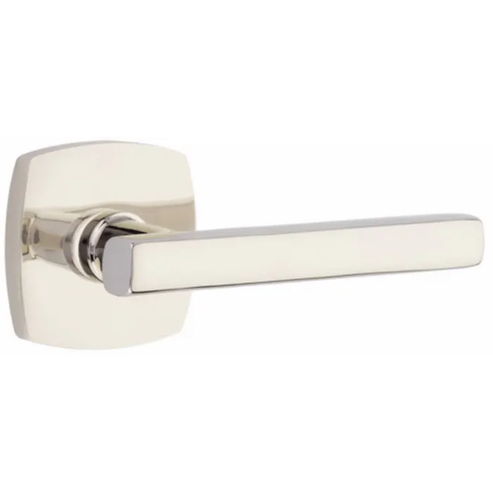 5326FRLUS14LH 2.375 in. Freestone Left Hand Backset Lever Privacy with Urban Modern Rose for 1.25 To 2 in. Door - Polished Nickel Lifetime Finish