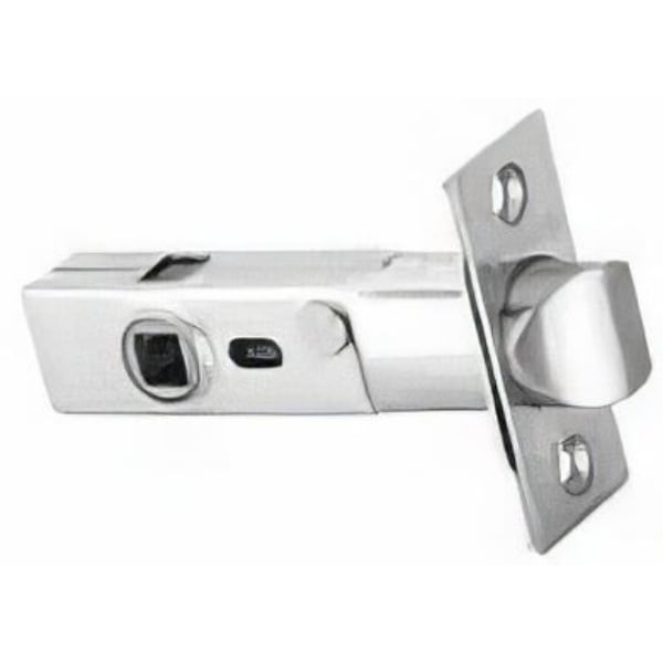 EM28PVL234S19 2.75 in. Backset 28 Deg. Square Privacy Latch - Flat Black Finish