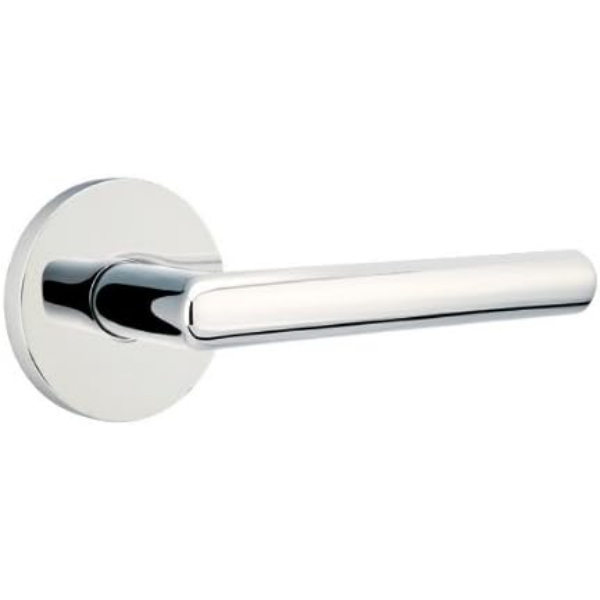 C5209STUUS26 2.375 in. Stuttgart Backset Privacy Lever with Disk Rose & CF Mechanism for 1.375 To 1.75 in. Door - Polished Chrome Finish