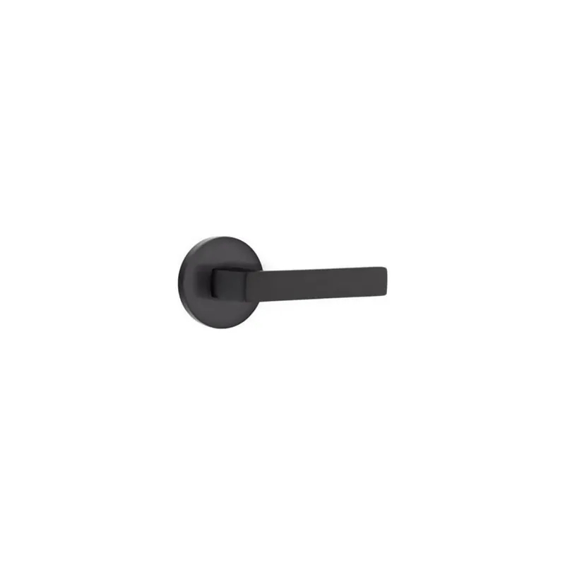 5109DTUS19RH 2.375 in. Dumont Right Hand Backset Passage Lever with Disk Rose for 1.25 To 2 in. Door - Flat Black Finish