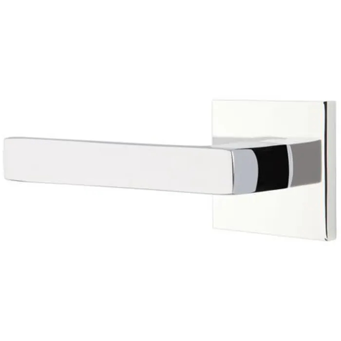 5110DTUS26LH 2.375 in. Dumont Left Hand Backset Passage Lever with Square Rose for 1.25 To 2 in. Door - Polished Chrome Finish