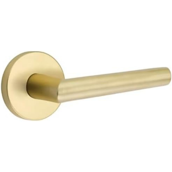 C5109STUUS4 2.375 in. Stuttgart Backset Passage Lever with Disk Rose & CF Mechanism for 1.375 To 1.75 in. Door - Satin Brass Finish