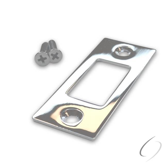83223US26 Square Deadbolt Strike - Polished Chrome Finish