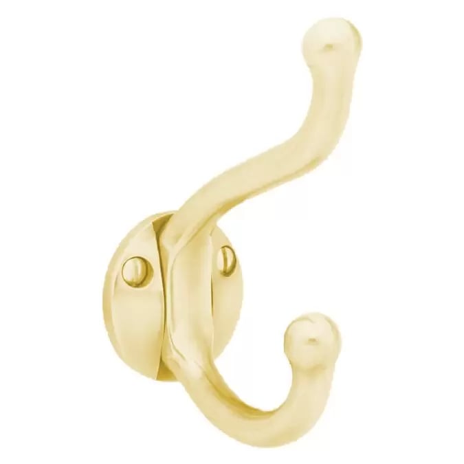 2606US4 Robe Hook - Satin Brass Finish