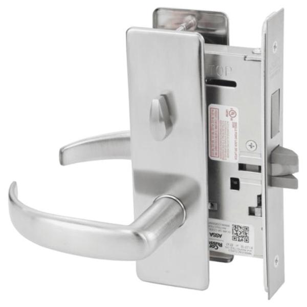 ML2030PSM626 1.75 in. Mortise Privacy Lever Lockset, Satin Chrome