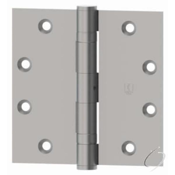1279415NRP.BX 4 x 4 in. Full Mortise Five Knuckle Plain Bearing Hinge - Standard Weight & Non-Removable Pin, Satin Nickel