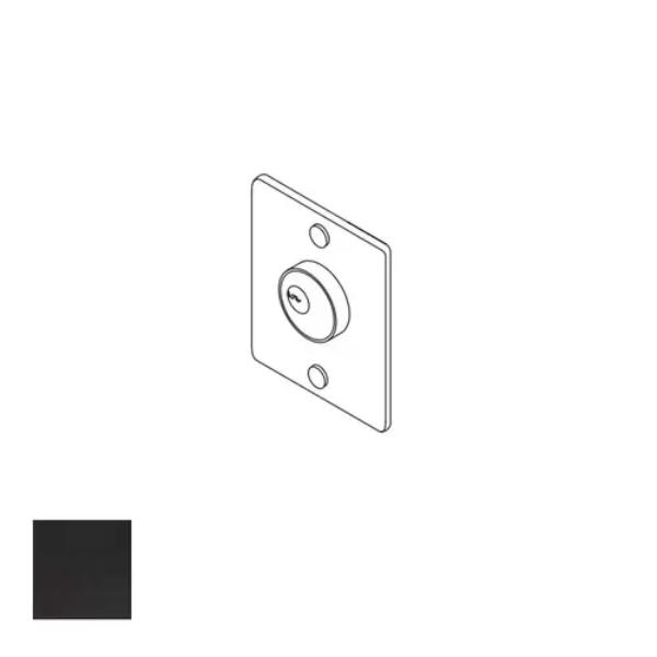 213F695 Exit Device Flat Trim Plate, Dark Bronze Painted