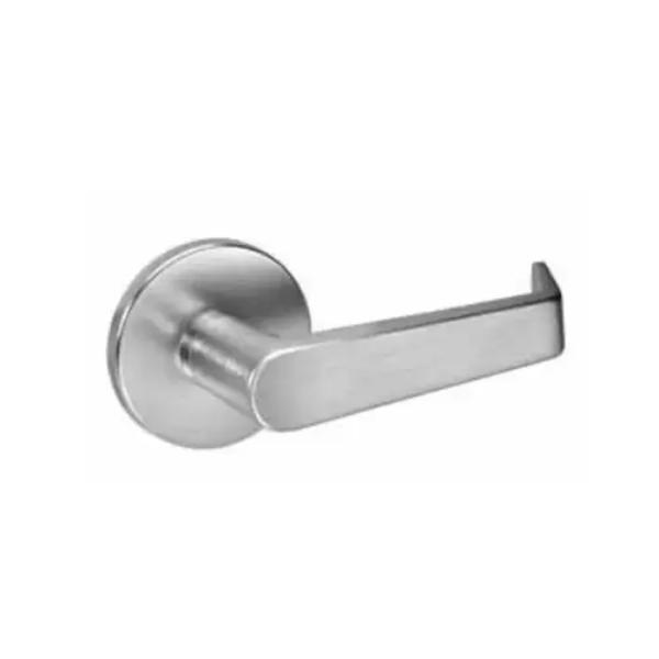 AUR8802FL626 Yale Commercial Privacy Mortise Lock with Augusta Lever & Copenhagen Rose with 2815 Curved Lip Strike, Satin Chrome
