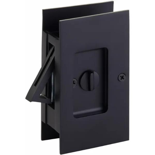 2108US19 2.5 in. Modern Rectangular Pocket Door Lock