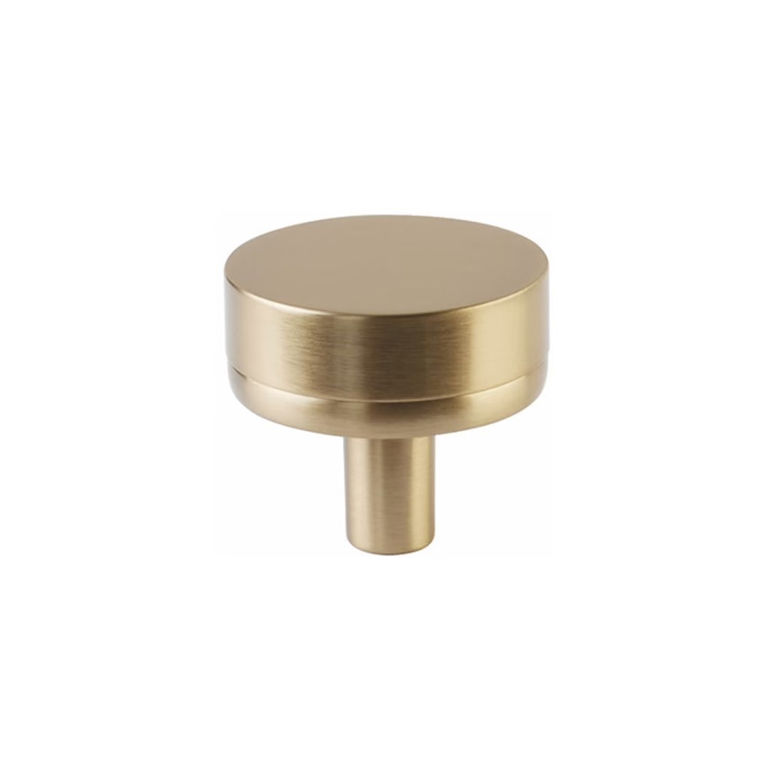 86655.CCKUS4.SMKUS4 Conical Smooth Cabinet Knob, Satin Brass