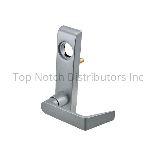 912LRDAN689 1.75 in. Dane Lever Exit Device Trim with Key Locks or Unlocks, Aluminum