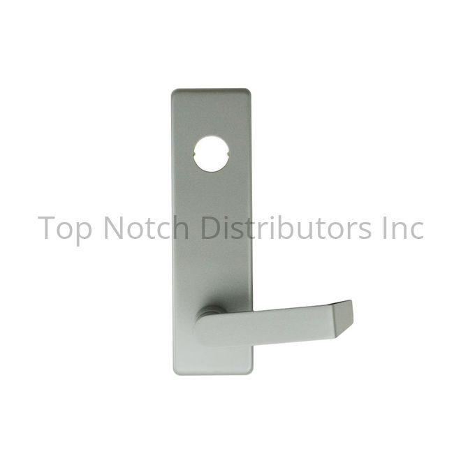 510LDAN689 Dane Lever Exit Device Trim with Key Locks or Unlocks, Aluminum