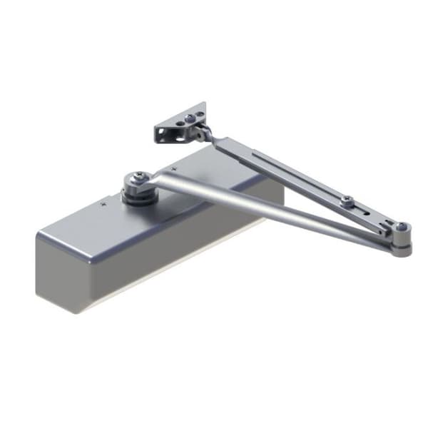 5300MLT16ALM Left Hand Multi-Mount 1-6 Adjustable Regular Door Closer, Aluminum Finish