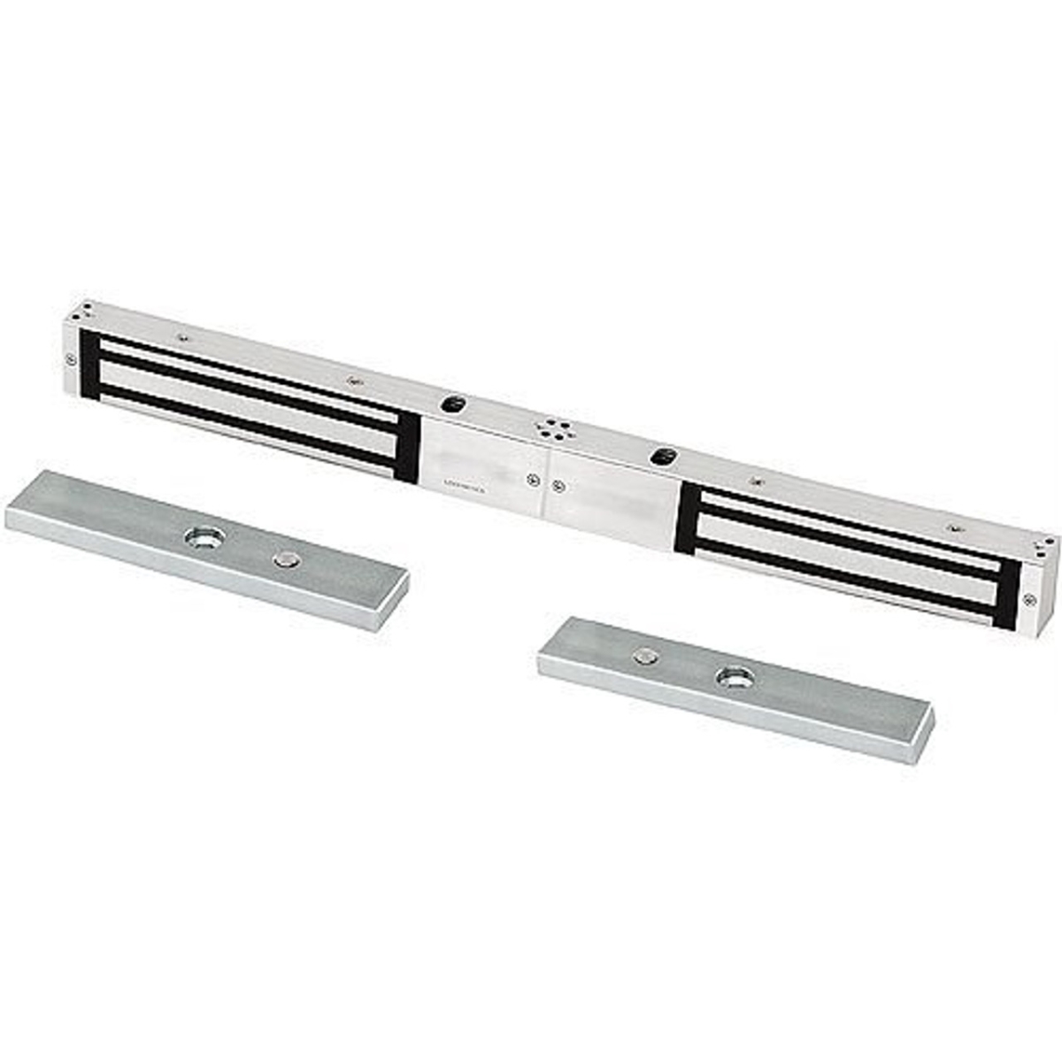 MG6002 Double 600 lbs Dual Volt Maglock with LED, Satin Stainless Steel Finish
