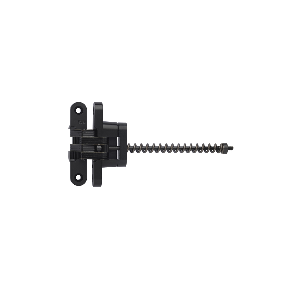 212ICUS19 0.75 x 3.75 in. Medium Duty Invisible Hinge for 1.125 in. Doors, Black Finish