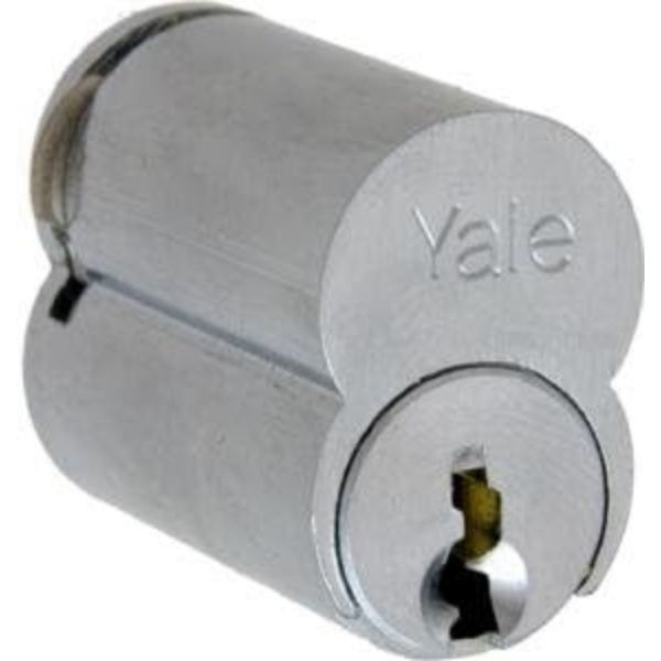 1210PARA626 6 Pin Large Format IC Cylinder with E1R PARA Keyway US26D - Satin Chrome Finish