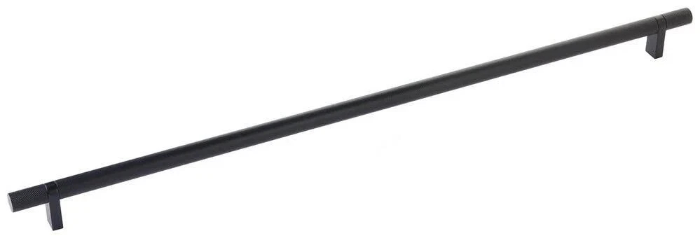 84162.RCBUS19.KNUS19 18 in. Knurled Center to Center Bar Cabinet Pull - Flat Black